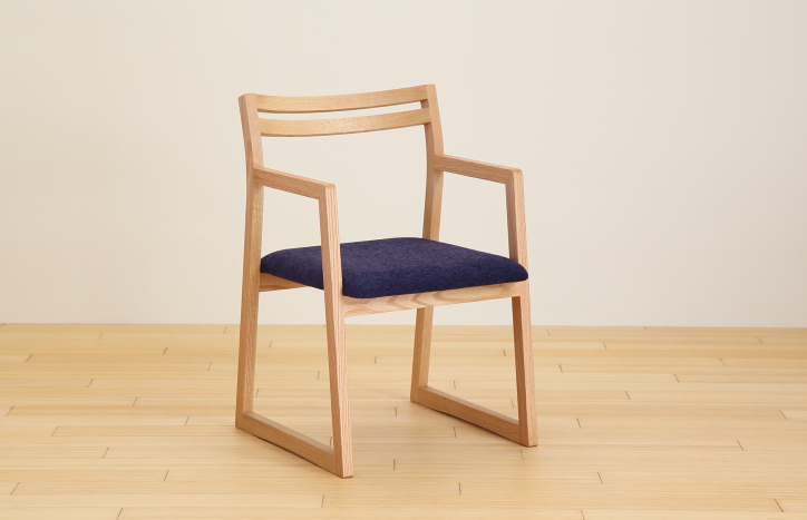WK43アームチェアHi - 丸徳家具オンラインショップ-木の椅子専門店-